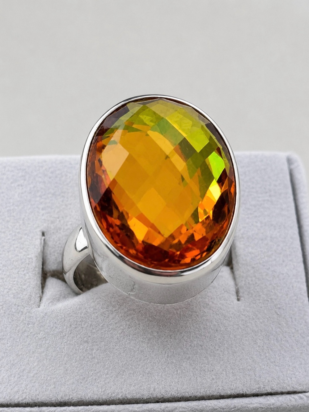 Mystic Topaz 925 Sterling Silver ring Size 5